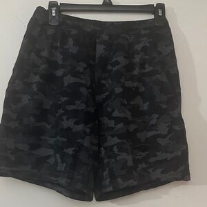 lululemon athletica Black Camo Athletic Shorts